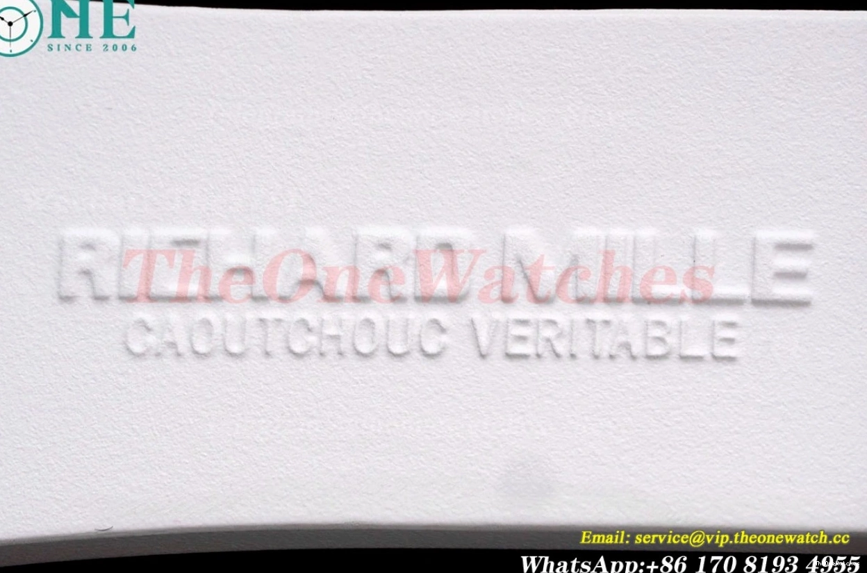 White Blue Rubber With Clone Strap Dial Transparent Skeleton RMSF RM35-01 RMUL2 0127